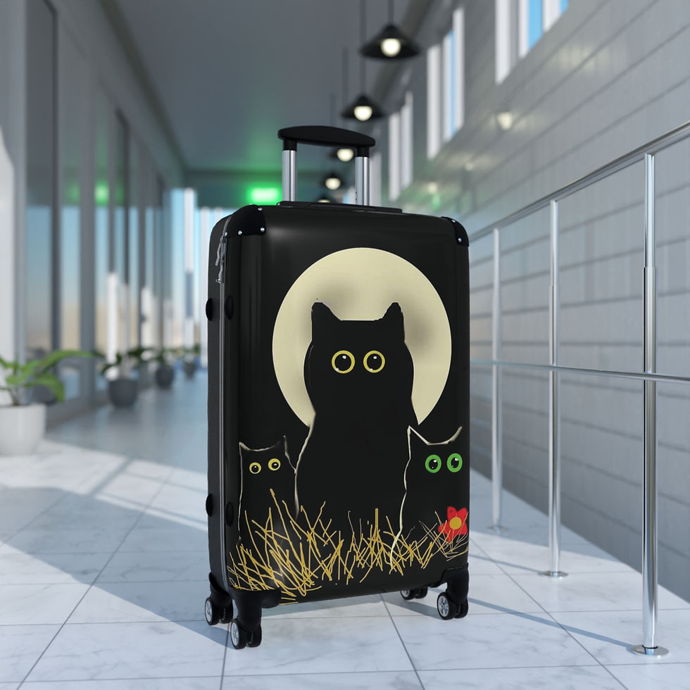 Thumbnail: Night Cats Carry-On Hardshell Suitcase