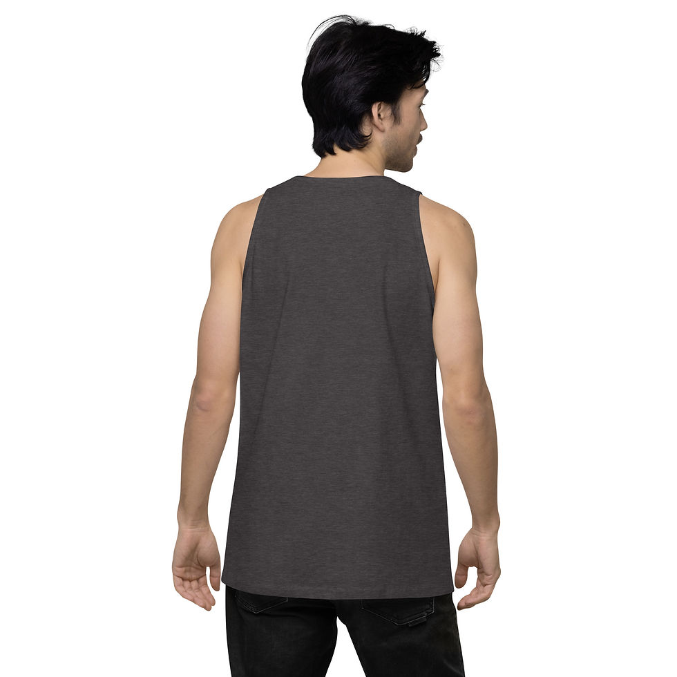 Thumbnail: Men’s Rockin' Cattytude Premium Cotton Tank Top