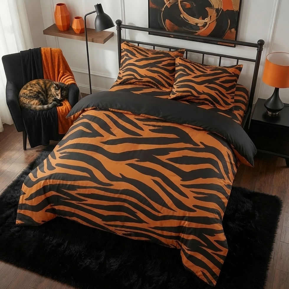 Tiger Stripes 4PC Duvet Cover Set
