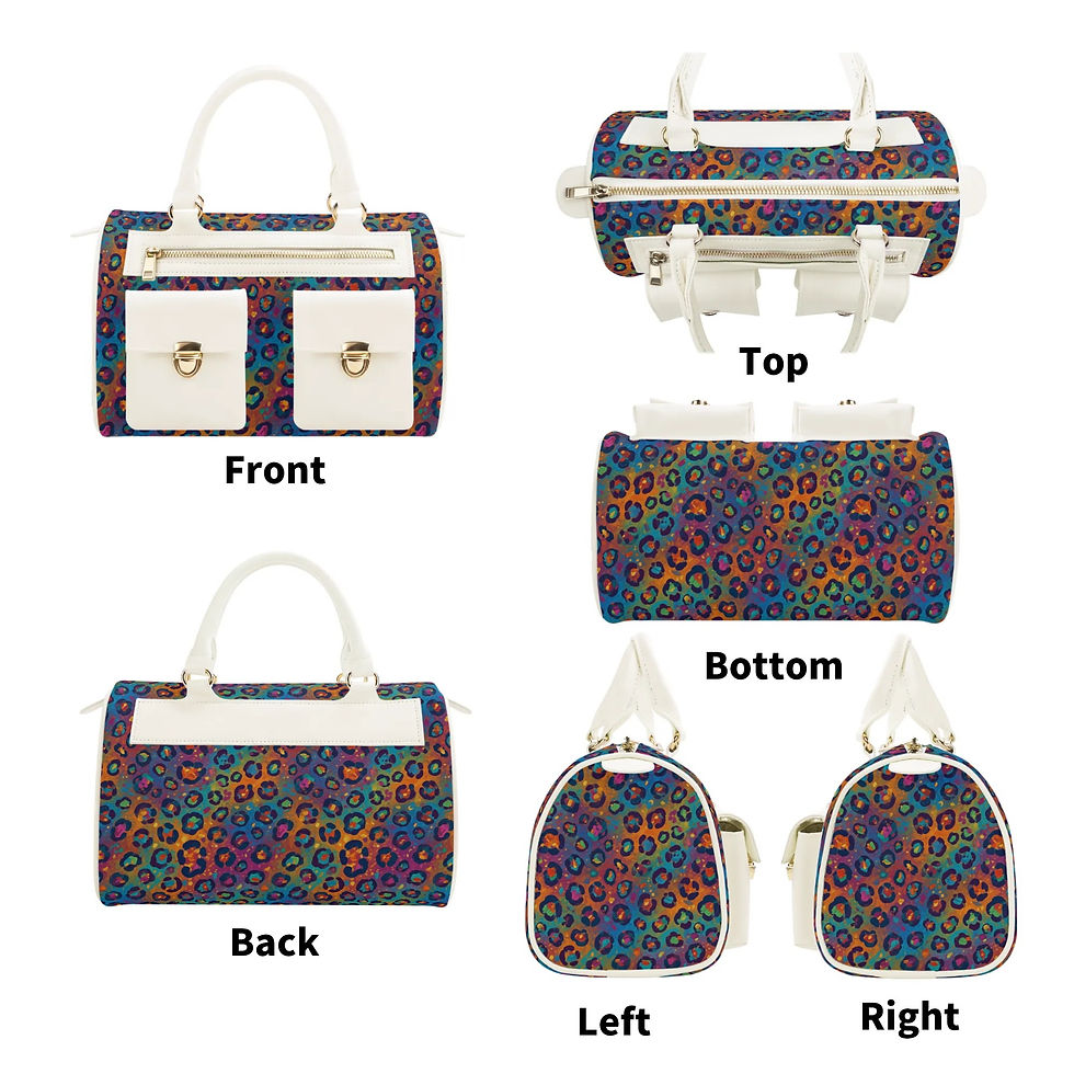 Thumbnail: Psychedelic Leopard Chubby Handbag