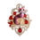 Thumbnail: Vintage Baroque Rhinestone Jewelry Brooch with Cat Design