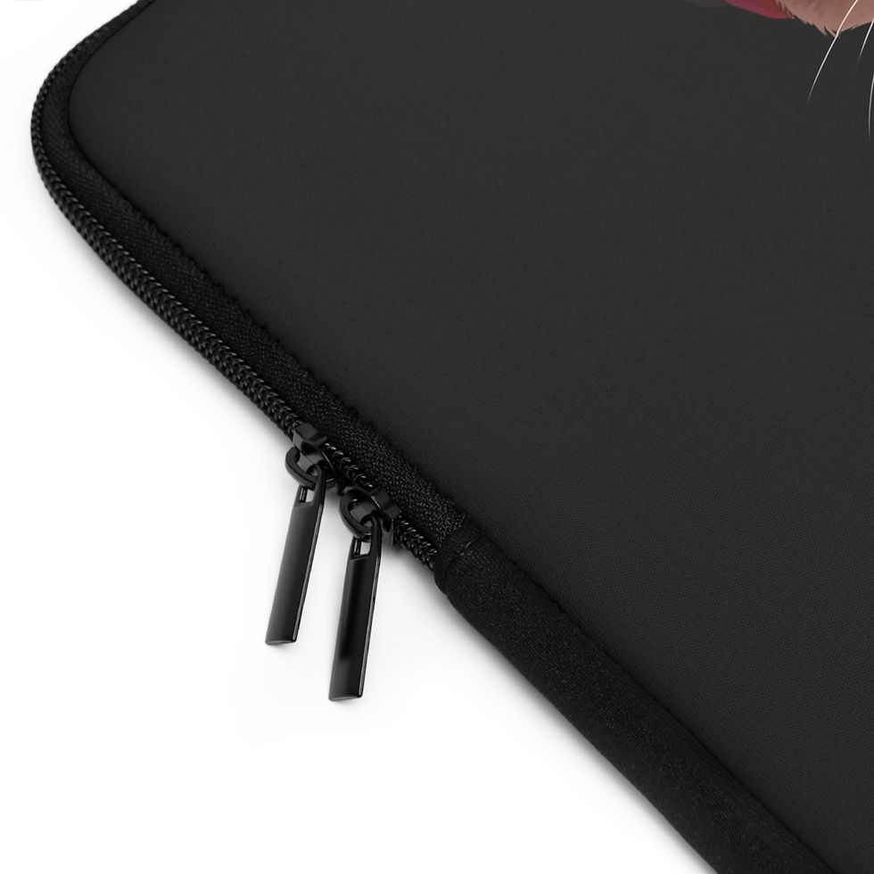 Thumbnail: Siamese Sam Cattytude Red Beanie Hat Cat Motif Phone/Laptop Sleeve Bag