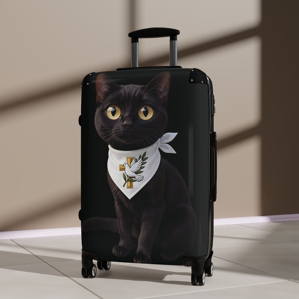 Thumbnail: Mr. Morris Cat-Themed Carry-On Hardshell Suitcase