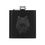 Thumbnail: Ghostly Wolf Hip Flask Black Stainless Steel with Gift Box Set