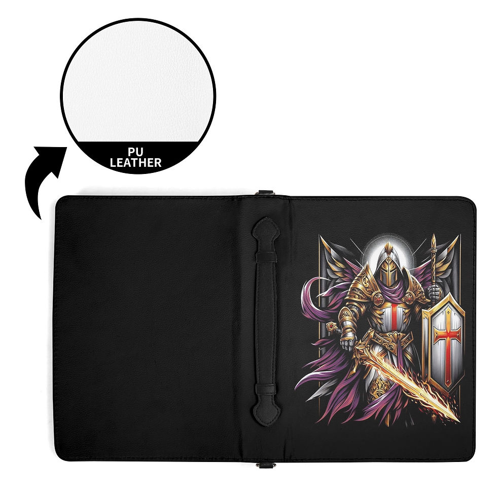 Thumbnail: Templar Warrior PU Leather Bible Book Bag