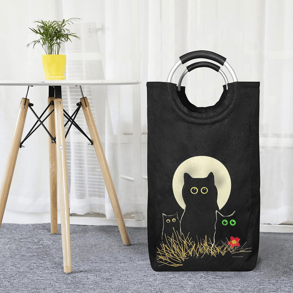 Night Cats Laundry Hamper