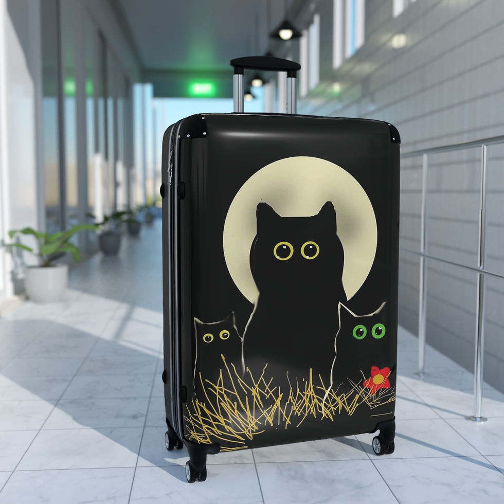 Thumbnail: Night Cats Carry-On Hardshell Suitcase