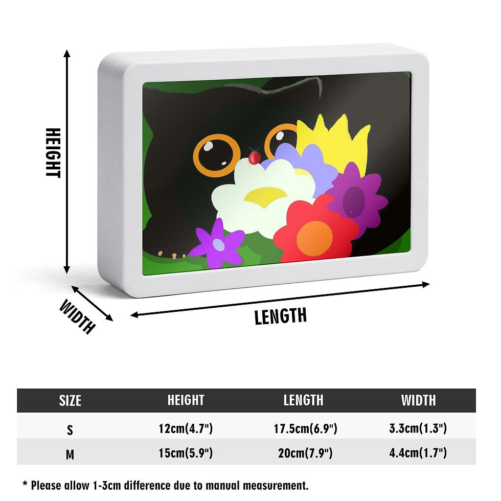 Thumbnail: Flower Cat USB LED Magic Mirror Night Light