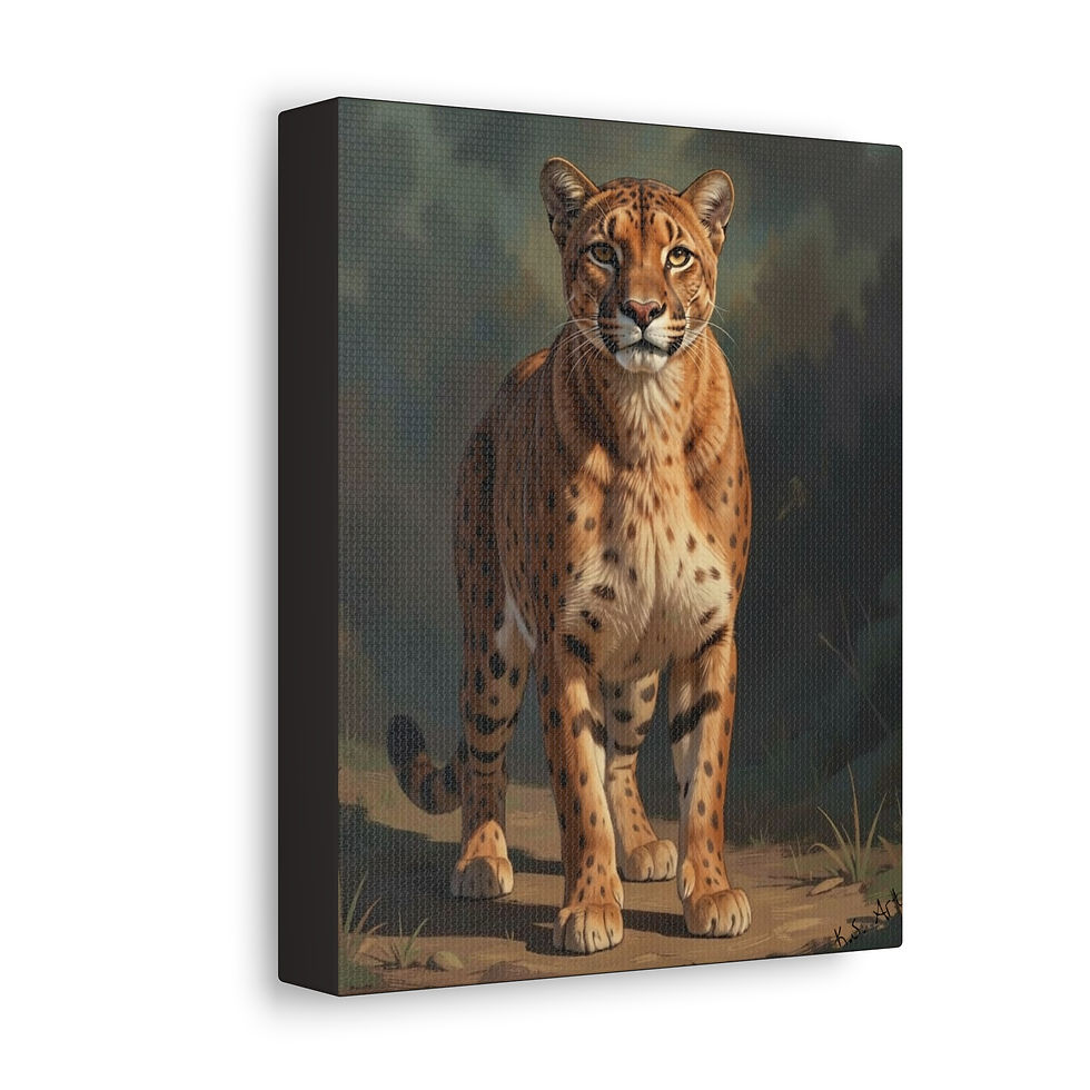 Thumbnail: Cheetah Portrait Stretched Canvas – Wildlife Art Print for Home Decor
