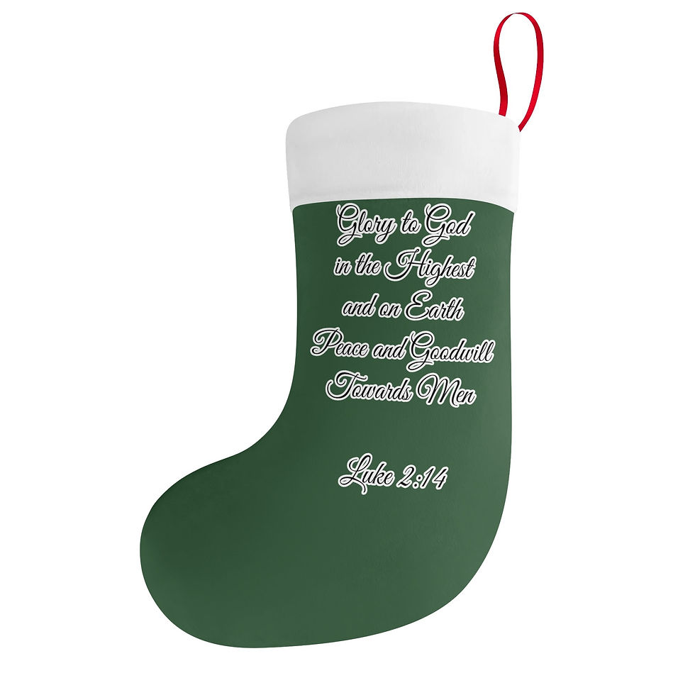 Thumbnail: Personalized Lion of Judah Polyester Christmas Stocking