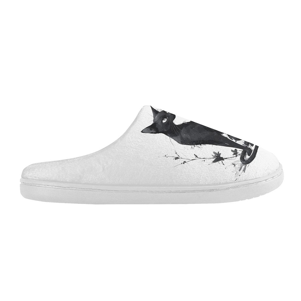 Thumbnail: Feline Charm Cat-Themed Slipper Sleeper Shoes