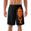 Thumbnail: Men's Lightweight Fiery Lion Hawaiian Beach Shorts