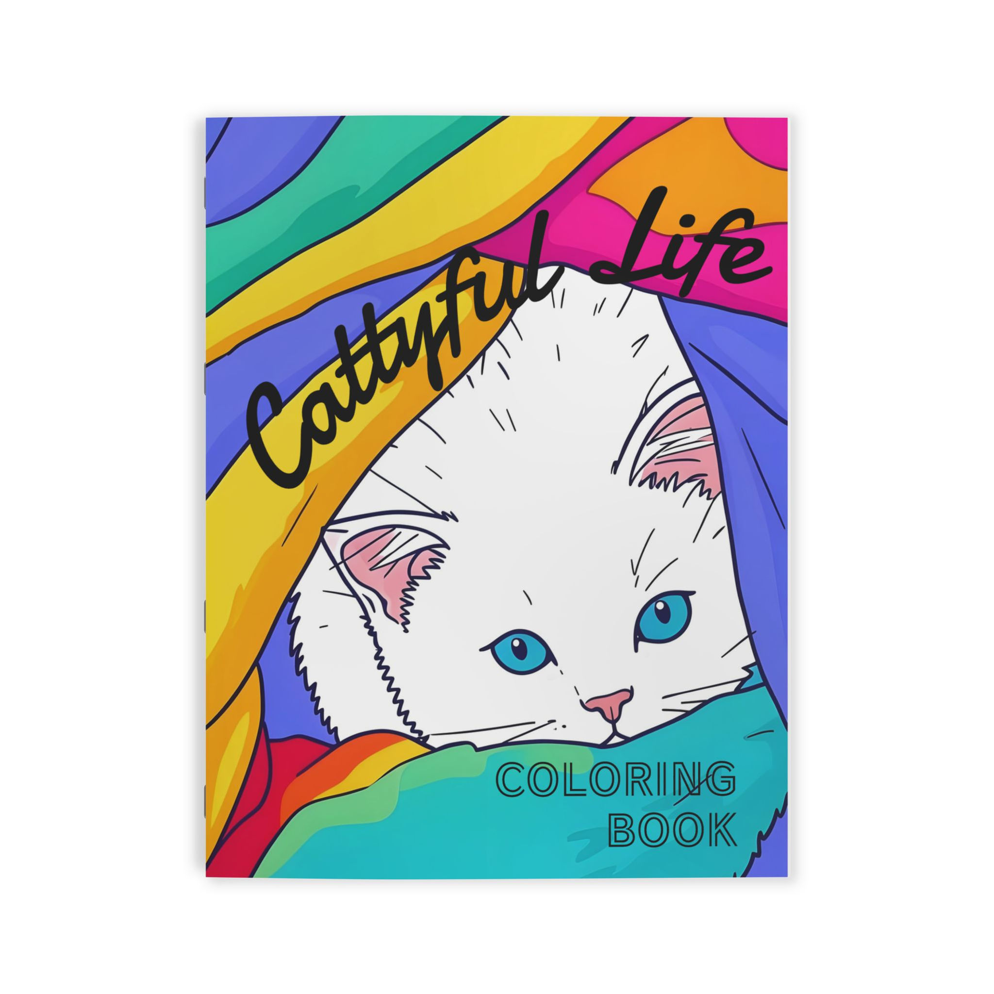 Cattyful Life Coloring Book — Cute Cat Adult & Kids Coloring Pages