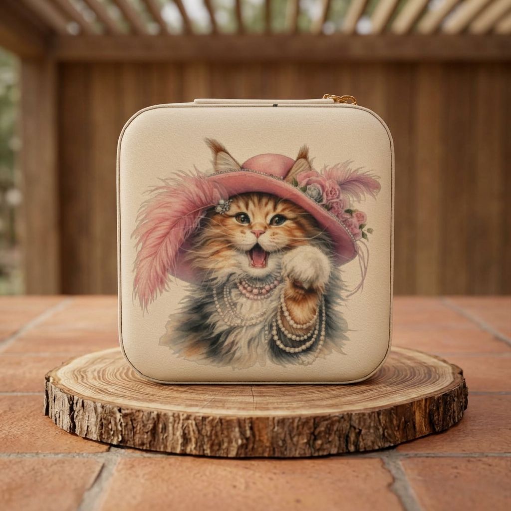 Gabby Cattytude Compact Jewelry Case