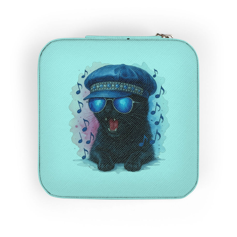 Thumbnail: Sassy Sasha Cattytude Compact Jewelry Case