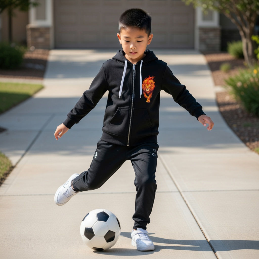 Children's Fiery Lion of Judah Classic Zip Up Hoodie Jacket