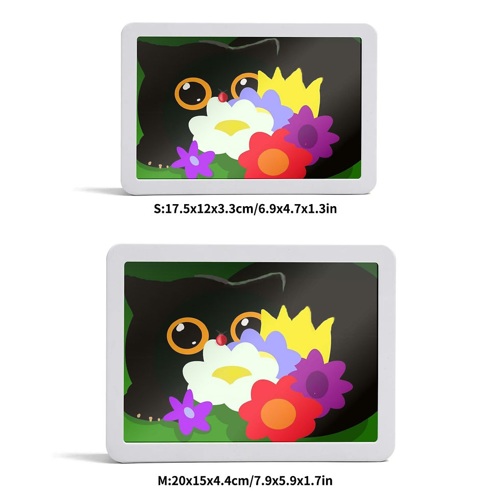 Thumbnail: Flower Cat USB LED Magic Mirror Night Light