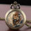 Thumbnail: Reloj De Bolsillo Realistic Tiger Glass Dome Pocket Watch