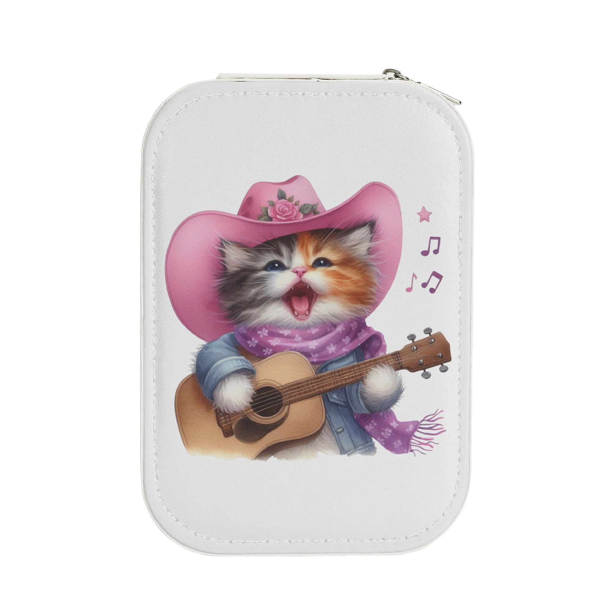 Country Cattytude Personal Care Case with LED Light Mirror