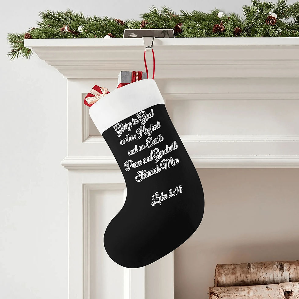 Thumbnail: Personalized Lion of Judah Polyester Christmas Stocking