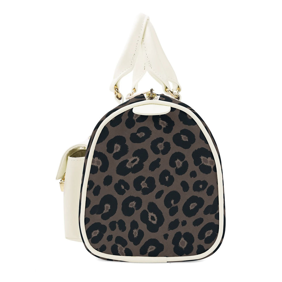 Thumbnail: Leopard Print Chubby Handbag