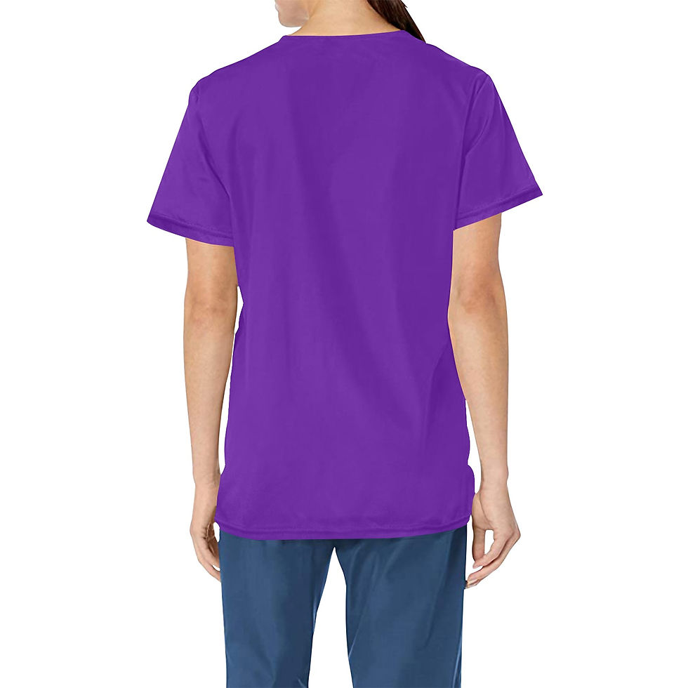 Thumbnail: Curious Black Cat Medical Scrub Top