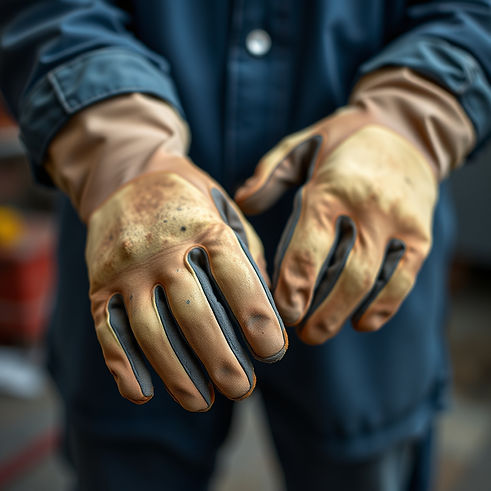 worn work gloves worn by someone who works in industry.jpg