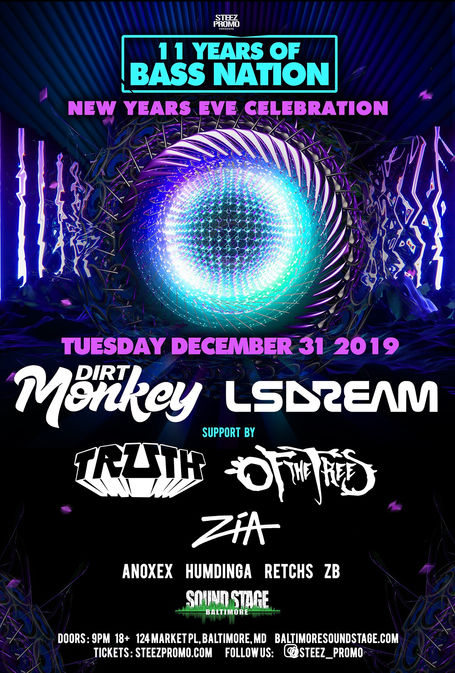 LSDREAM NYE in Baltimore w/ Dirt Monkey