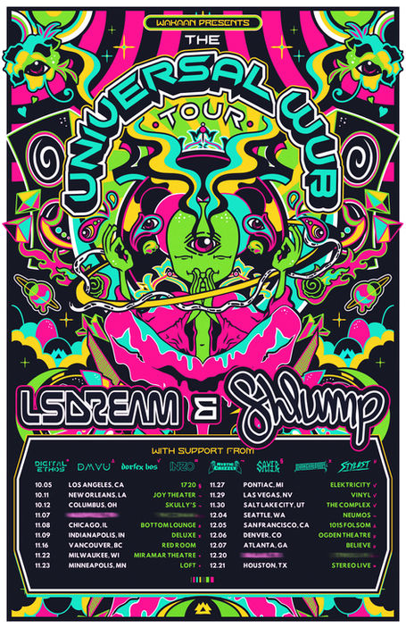 LSDREAM & Shlump Announce THE UNIVERSAL WUB TOUR