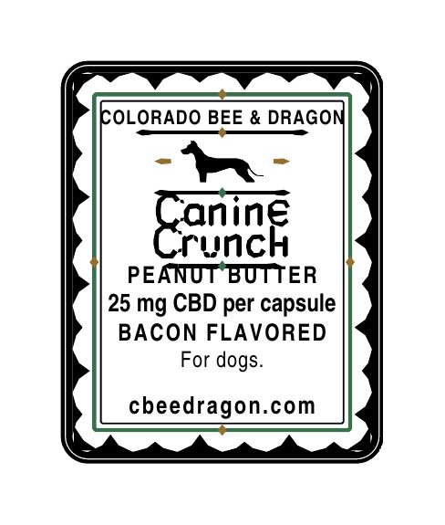 Canine Crunch, 25 mg CBD per capsule