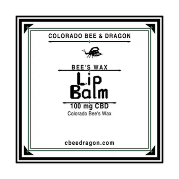 Bee's Wax Lip Balm, 100 mg CBD