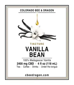 Vanilla Bean Tincture 2400 mg, 4 fl oz