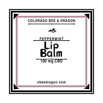Peppermint Lip Balm, 100 mg CBD
