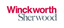 Woodhouse Sherwood logo in red and grey text on a black background