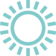 Light blue sun graphic