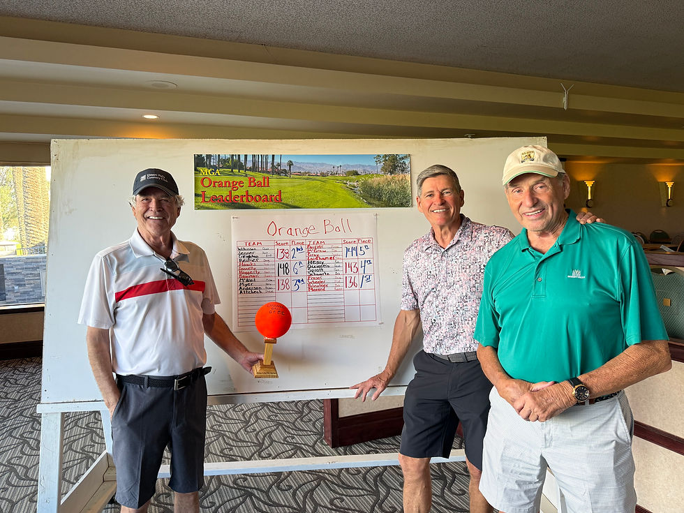 Orange Ball Tournament winners!