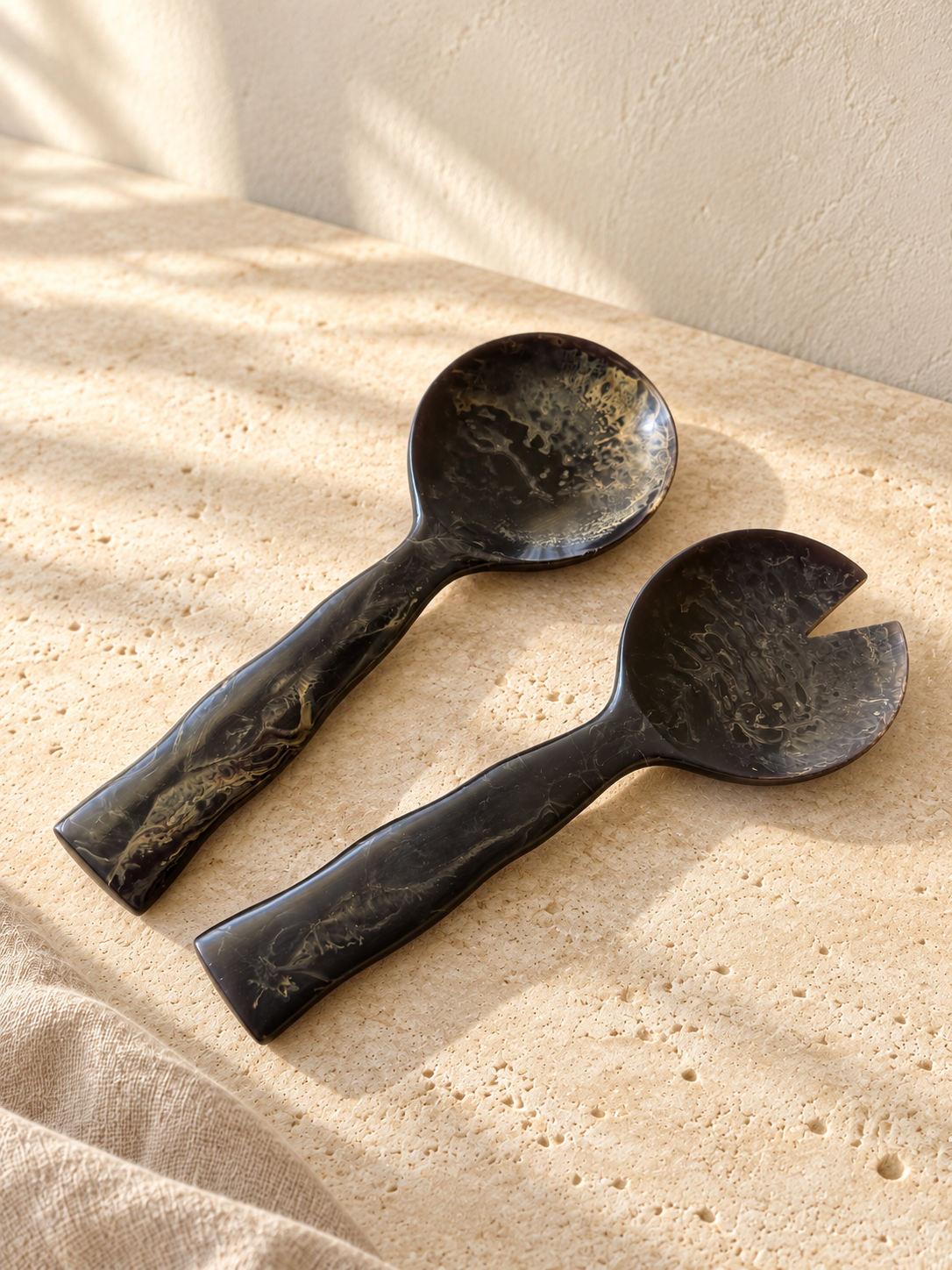 Marbled Resin Salad Servers