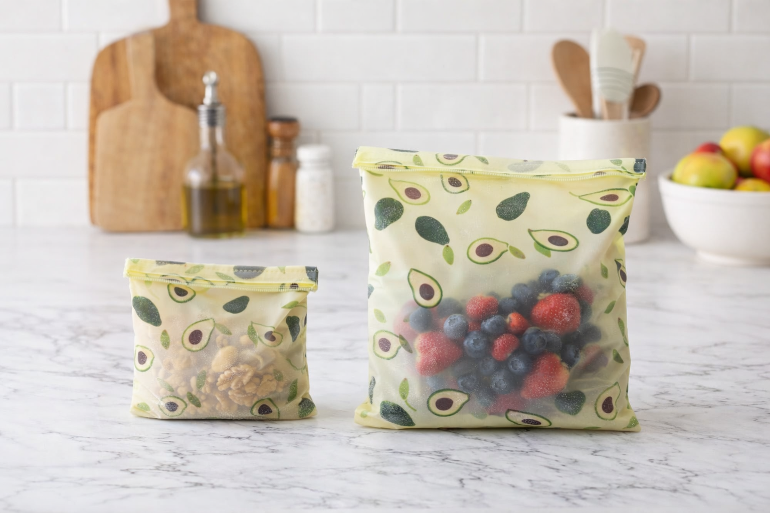 Beeswax Eco‑Seal Bag — Medium