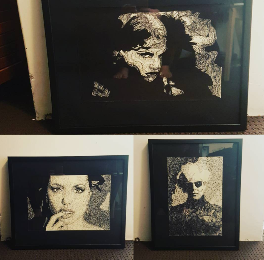 Pen & Ink Portraits for Churchlands Art Exhibition