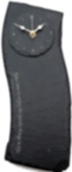 Slate Curvy Clock £48