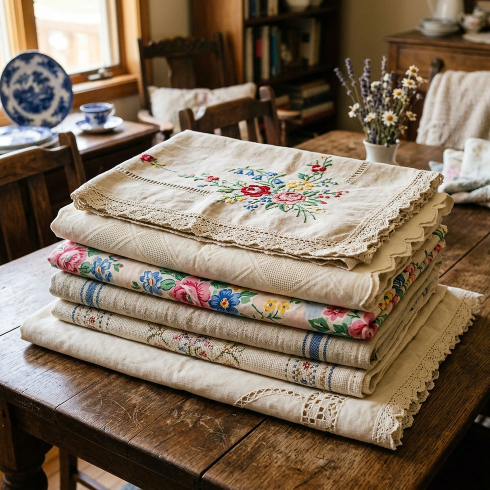 real, vintage tablecloths.jpg
