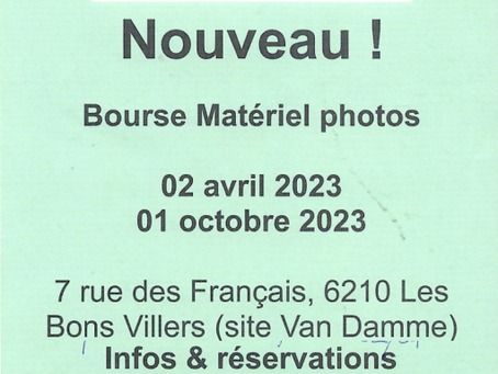 Une nouvelle bourse au matériel photo ce 02 avril 2023