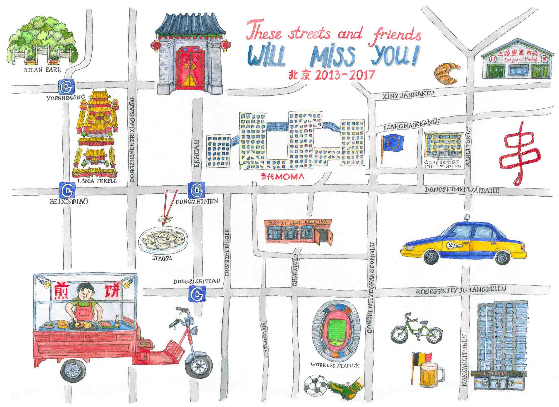 Liuba Draws Map Illustration