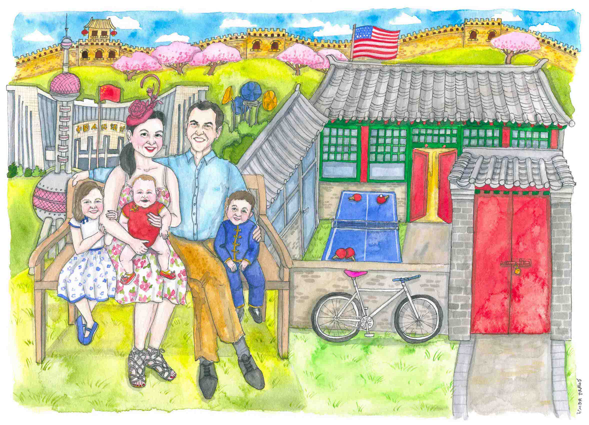 Liuba Draws Portrait Illustration