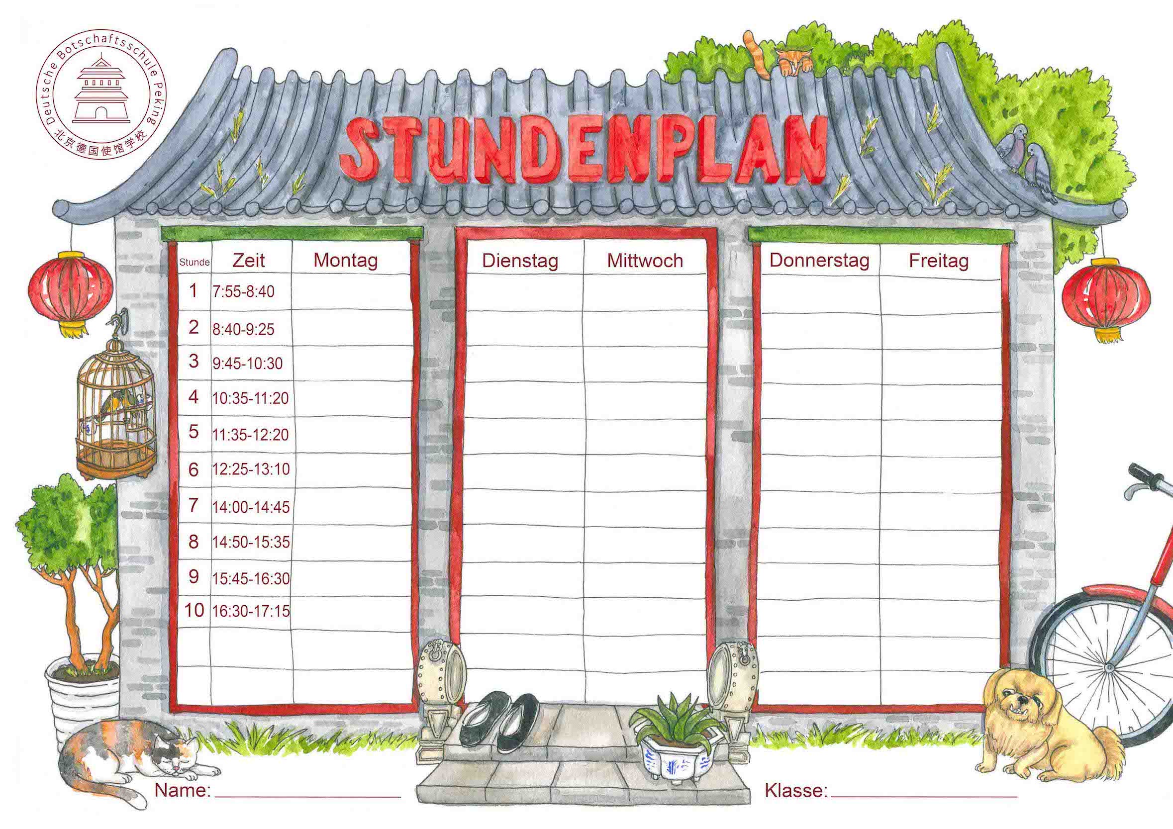 School Timetable for DSP