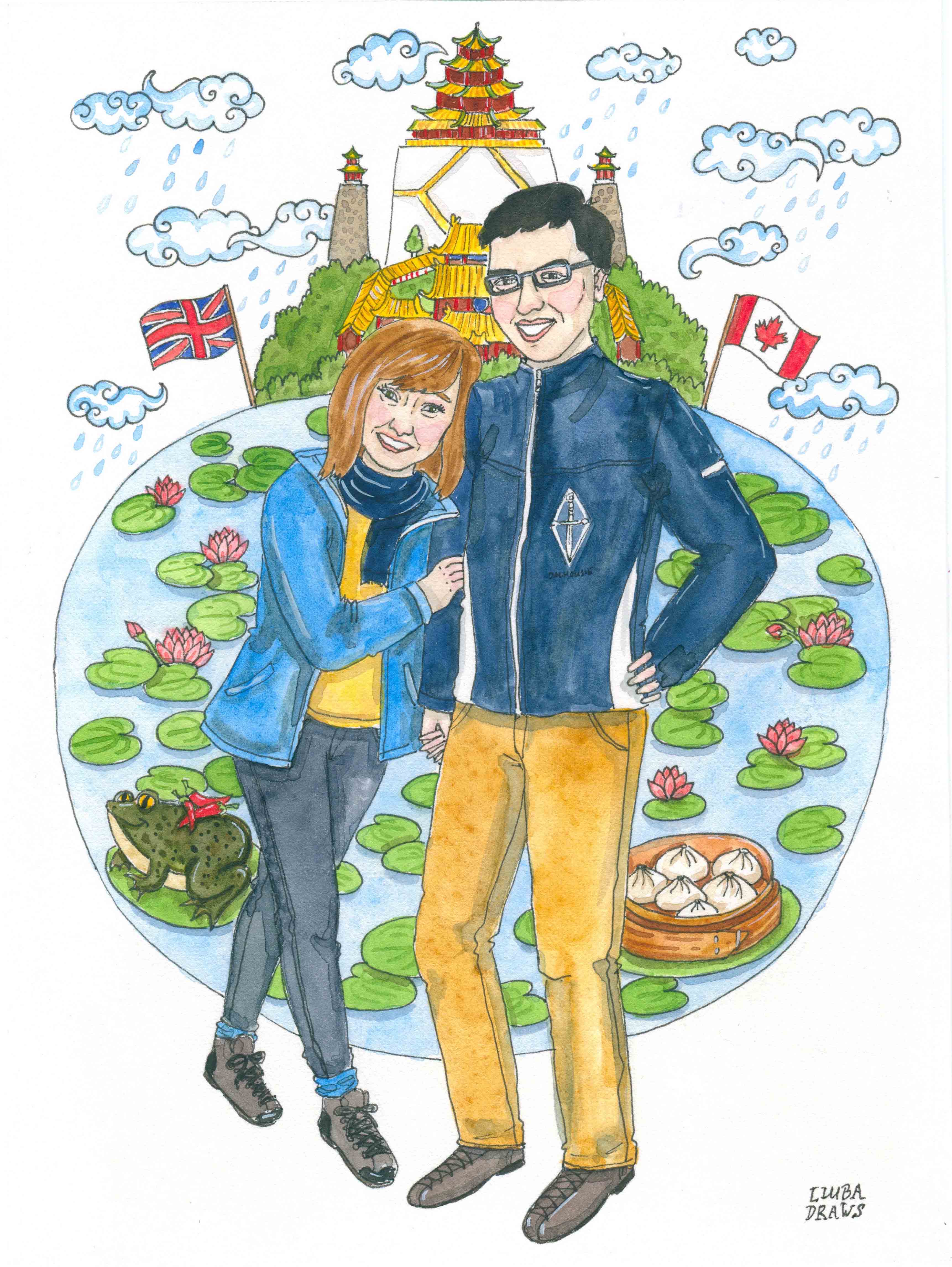 Liuba Draws Portrait Illustration