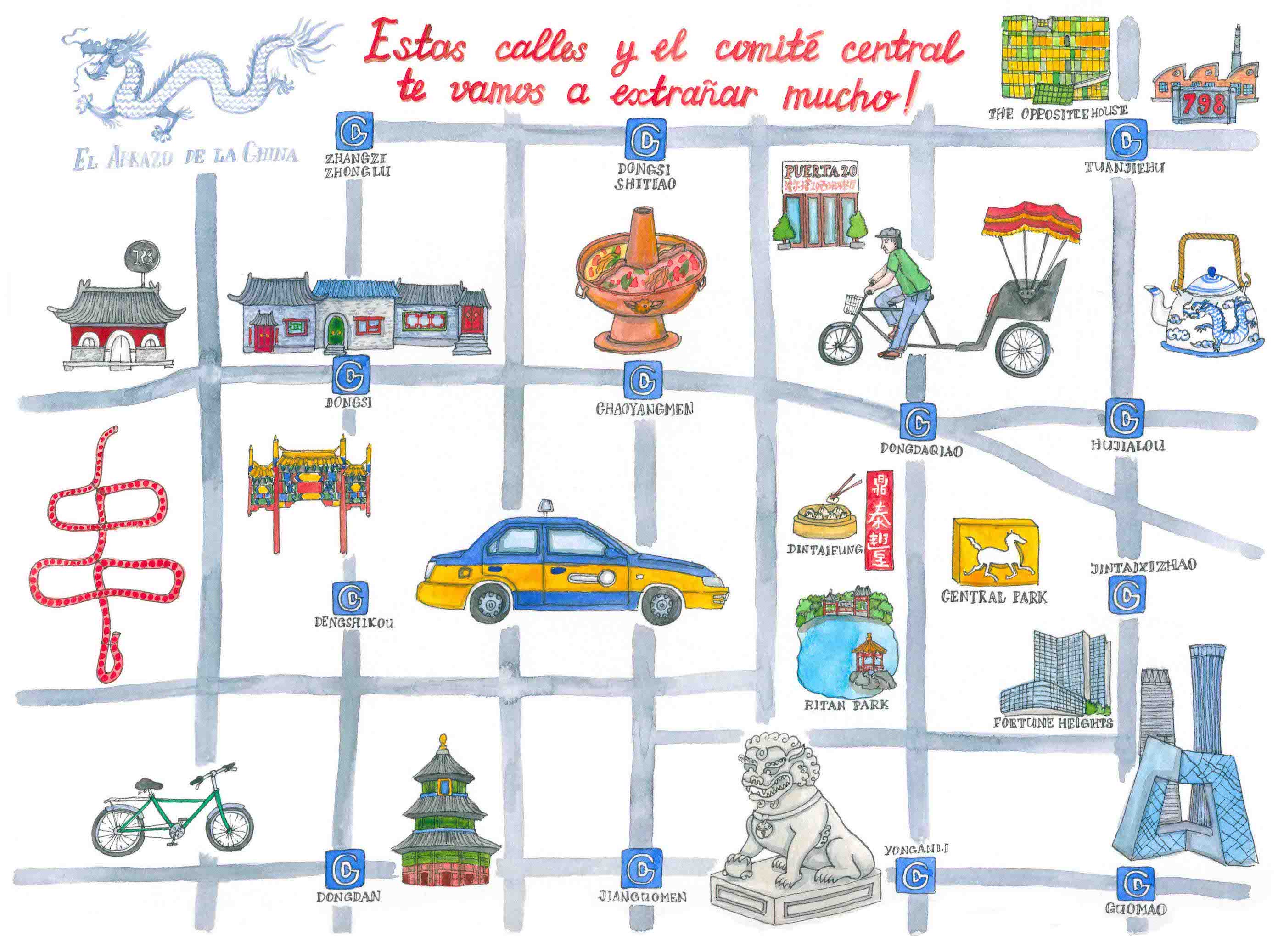 Liuba Draws Map Illustration