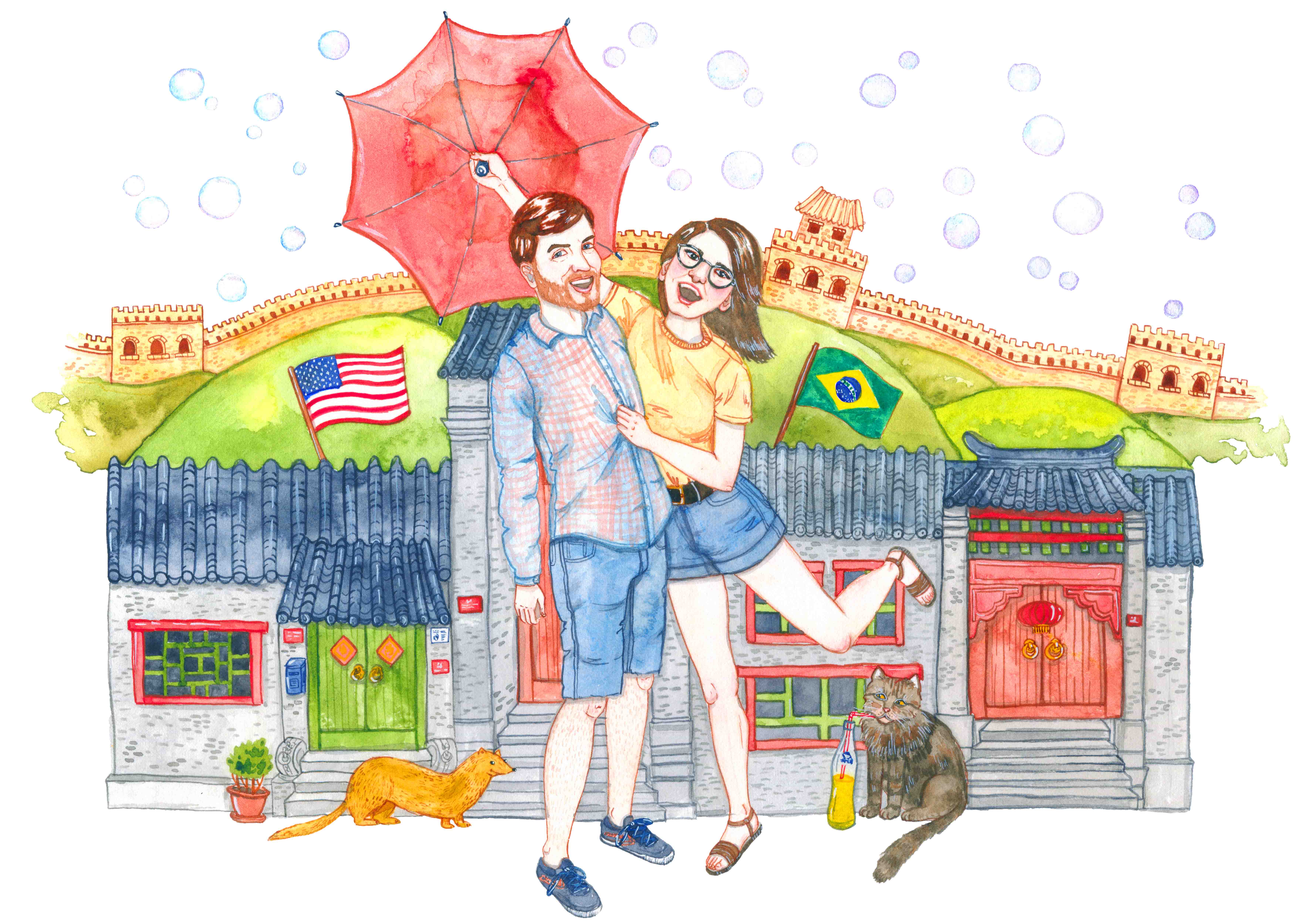 Liuba Draws Portrait Illustration