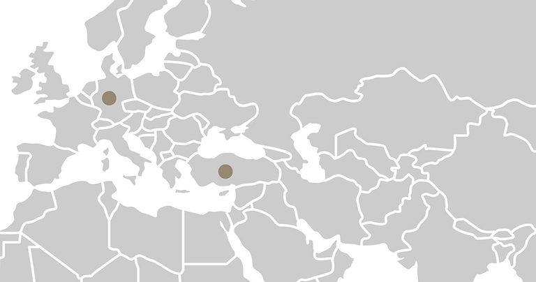 Landkarte unserer Standorte an denen wir gebaut haben.