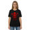 Thumbnail: Unisex organic cotton t-shirt Black and Red Skull